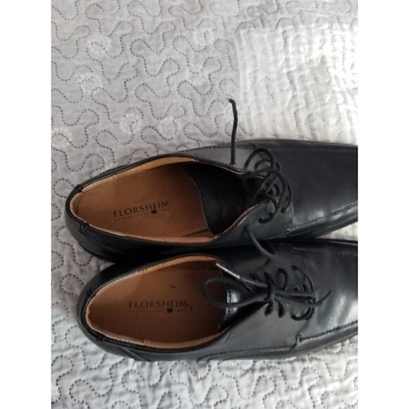 Florsheim Mens Black Leather Welter Bike Toe Oxfords Shoe Sz 11D - Picture 4 of 5